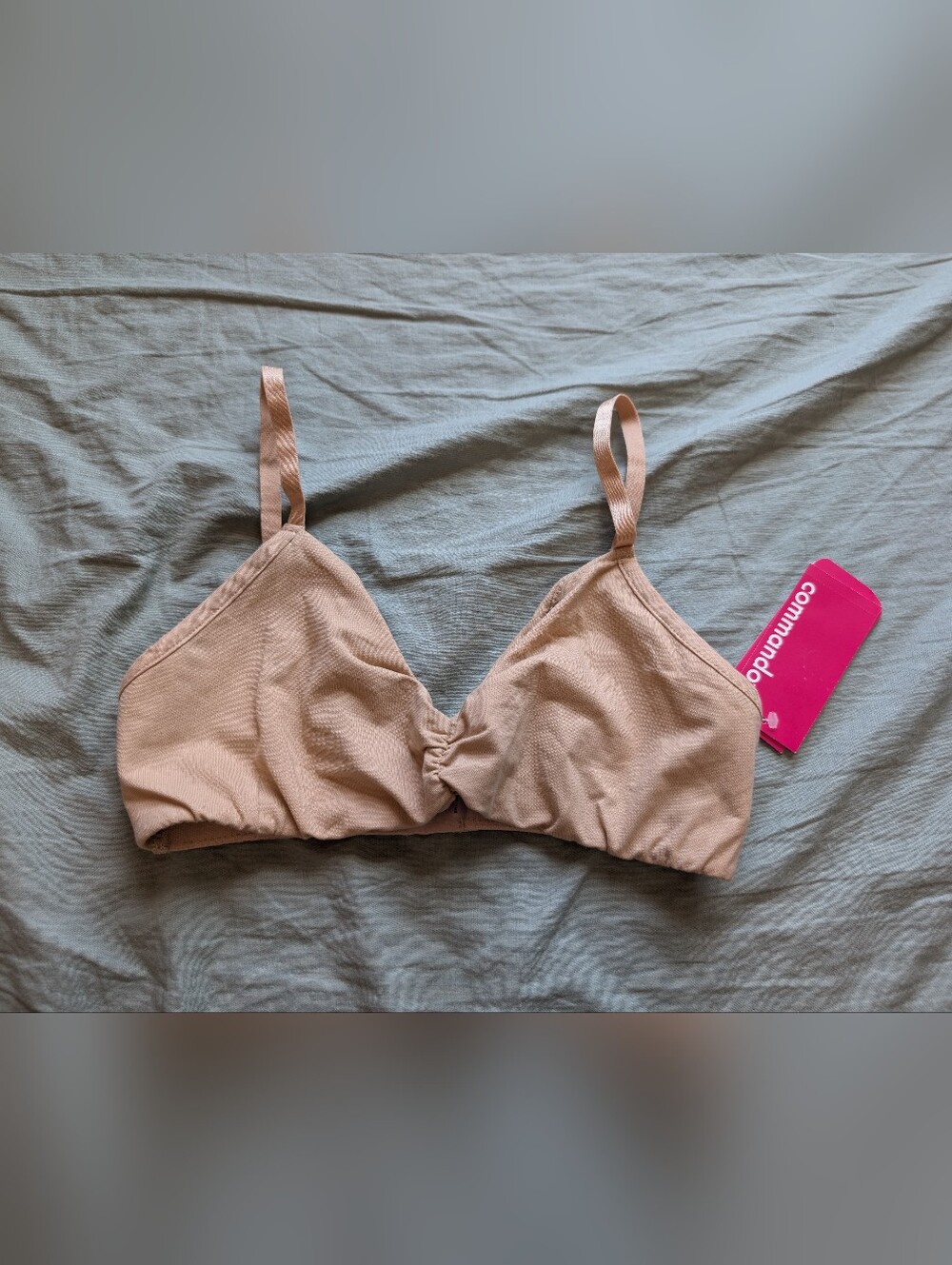 NWT Commando Cotton Bralette Small/Medium Beige